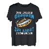 Herren Als Angler geboren zum arbeiten gezwungen lustiges Angel T-Shirt