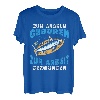 Herren Als Angler geboren zum arbeiten gezwungen lustiges Angel T-Shirt