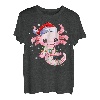 Axolotl Weihnachtsmannmütze, Lichterkette, japanisches Anime, Weihnachten T-Shirt