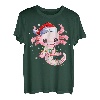 Axolotl Weihnachtsmannmütze, Lichterkette, japanisches Anime, Weihnachten T-Shirt