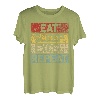 Eat Sleep Excel Repeat Funny Retro Vintage Buchhalter T-Shirt