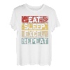 Eat Sleep Excel Repeat Funny Retro Vintage Buchhalter T-Shirt