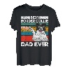 Herren Bester Border Collie Dad Ever Hund Papa Fauststoß T-Shirt