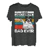 Herren Bester Border Collie Dad Ever Hund Papa Fauststoß T-Shirt
