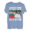 Herren Bester Border Collie Dad Ever Hund Papa Fauststoß T-Shirt