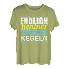 Endlich Rentner Zeit zum Kegeln Shirt Geschenk Kegel