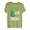 Runnin and deer gunnin - Jagen Jagd Jäger T-Shirt