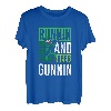 Runnin and deer gunnin - Jagen Jagd Jäger T-Shirt
