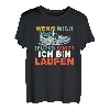 Wenn mich jemand sucht bin mal laufen lustiges Jogger T-Shirt