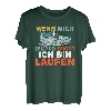 Wenn mich jemand sucht bin mal laufen lustiges Jogger T-Shirt