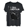 I Call Shotgun Lustig Ironic Crazy Cat Guns Party Tier T-Shirt