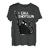 I Call Shotgun Lustig Ironic Crazy Cat Guns Party Tier T-Shirt