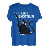 I Call Shotgun Lustig Ironic Crazy Cat Guns Party Tier T-Shirt
