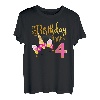 I'm 4th the Birthday Girl Einhorn 4 year old Birthday T-Shirt