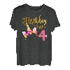 I'm 4th the Birthday Girl Einhorn 4 year old Birthday T-Shirt