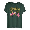 I'm 4th the Birthday Girl Einhorn 4 year old Birthday T-Shirt
