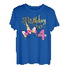 I'm 4th the Birthday Girl Einhorn 4 year old Birthday T-Shirt