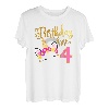 I'm 4th the Birthday Girl Einhorn 4 year old Birthday T-Shirt