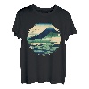 Japanisches Mount Fujiyama T-Shirt Fuji Berg