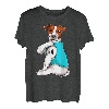 Jack Russel I Love Dad Tattoo Bekleidung Hund Papa Geschenke Väter T-Shirt