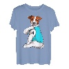 Jack Russel I Love Dad Tattoo Bekleidung Hund Papa Geschenke Väter T-Shirt