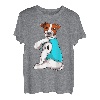 Jack Russel I Love Dad Tattoo Bekleidung Hund Papa Geschenke Väter T-Shirt