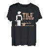 Lustiger Fliesenleger Vater Handwerker Fliesenlegen T-Shirt
