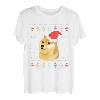 Shiba Inu Weihnachtsmannmütze Ugly Christmas Pyjama Lustiger Hund Meme T-Shirt
