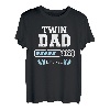 Herren Zwillingspapa 2022 lädt Vater von Zwillingen T-Shirt