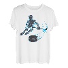 Lustiges Skelett-Eishockey - cooles Totenkopf-Geschenk T-Shirt