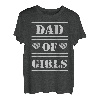 Herren Vater von Mädchen T-Shirt