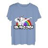 Papacorn Regenbogen EInhorn Vater Papa Sport Bodybuilding T-Shirt
