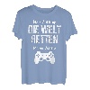 Welt Retten Zocken Gamer Lustiges Weihnachts Geschenk Shirt T-Shirt