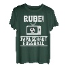 Herren Papa schaut Fussball Fussballfan Männertag Vatertagsgeschenk T-Shirt