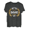 Herren David Name Geschenk-Idee Geburtstag Lustiger Spruch T-Shirt