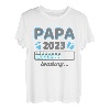 Herren Ich Werde Papa . Baby Ankündigung Papa loading 2023 T-Shirt
