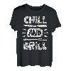 Geburtstagsgeschenk für Ihn, Ehemann, Vater, Opa, Chill und Grill T-Shirt