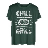 Geburtstagsgeschenk für Ihn, Ehemann, Vater, Opa, Chill und Grill T-Shirt