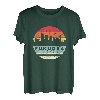 Vintage Fukuoka Skyline-Silhouette T-Shirt