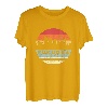 Vintage Fukuoka Skyline-Silhouette T-Shirt