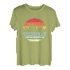 Vintage Fukuoka Skyline-Silhouette T-Shirt