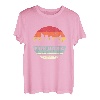 Vintage Fukuoka Skyline-Silhouette T-Shirt
