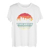 Vintage Fukuoka Skyline-Silhouette T-Shirt