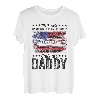 Herren My Favorite Harmonica Buddy Calls Me Daddy US-Flagge Mundharmonika T-Shirt
