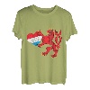 Luxemburger Wappen Von Luxemburg Herz Roter Löwe T-Shirt