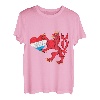 Luxemburger Wappen Von Luxemburg Herz Roter Löwe T-Shirt