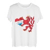 Luxemburger Wappen Von Luxemburg Herz Roter Löwe T-Shirt