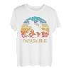 Papa Dinosaurier T Rex Papasaurus 2 Kinder Familie Matching T-Shirt