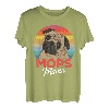 Mops Mama Liebe Hundehalterin Frauchen Geschenkidee T-Shirt