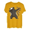 Dabbing Honigdachs Schlange Kampf Furchtlos Geschenk T-Shirt